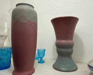 Van Briggle, Rockwood pottery vases