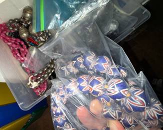 Beaded jewelry and beads