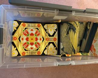 Vintage silk Japanese obi