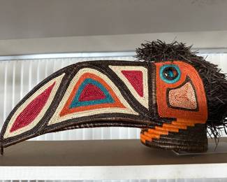 Embera mask toucan mask