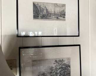 Reinier Nooms & Anthonie Waterloo antique prints