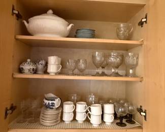 Nice glasses and dishes