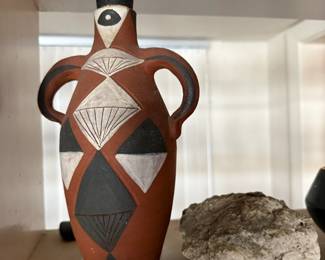 Painted ceramic pottery