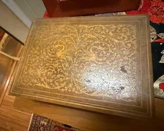 Italian inlay vanity, jewelry box