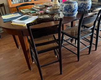 Set of antique Hitchcock chairs