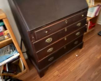 Drop front desk, secretary