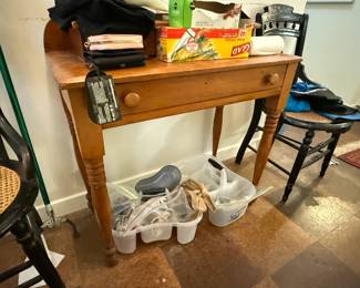 Early pine writing desk