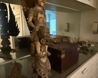 Vintage Indonesian Hindu carving of Garuda