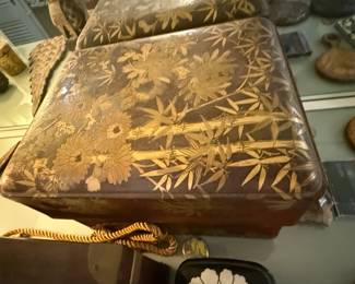 Lacquer box detail