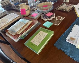 More books and pottery, porcelain