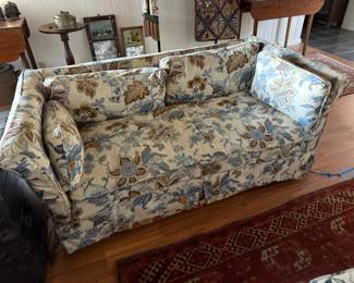 Floral loveseat