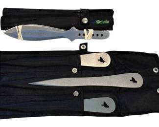 Hitdudu Silver Wings Throwing Knives 