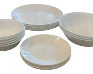 White Corelle Dinnerware 