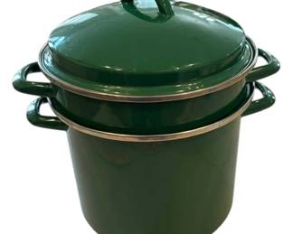 Green Enamel Stock Pot 