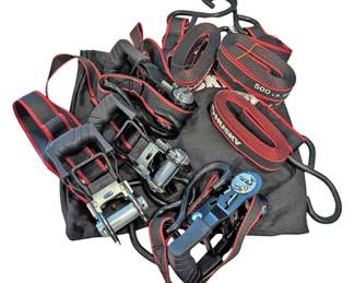 NEW Husky 4pc Ratchet Strap Set 