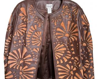 Unique CHICOS Leather Jacket 