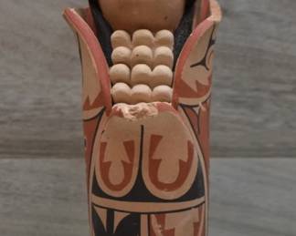 Native American Pueblo Corn Maiden Figure Signed by C. Gachupin Jemel