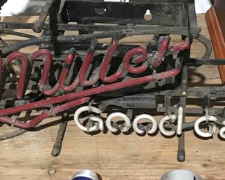 Miller Good Call Neon Sign - plugged in - works.