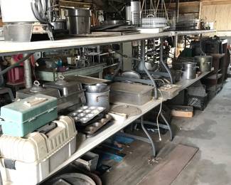 Pots and pans, fry baskets, coffee pots