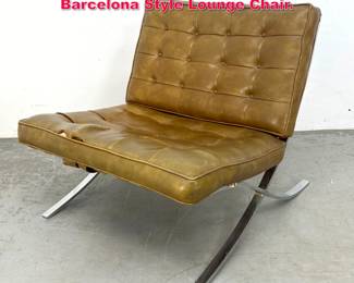 Lot 490 Ludwig Mies van der Rohe Style Barcelona Style Lounge Chair.