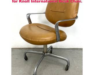 Lot 511 Bruce Hannah and Andrew Morrison for Knoll International Desk Chair.