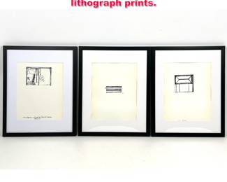Lot 343 3pcs Bruce Marden offset lithograph prints.