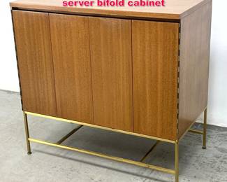 Lot 205 Paul McCobb Irwin Collection server bifold cabinet