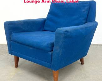 Lot 492 Folke Ohlsson Dux Danish Modern Lounge Arm Chair, Label