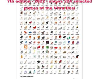 Lot 432 Vitra The Chair Collection Poster 7th edition 2022 shows 224 selected pieces of the Vitra Desi