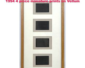 Lot 342 DONALD JUDD The Last Editions 1994 4 piece miniature prints on Vellum