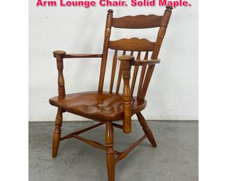 Lot 429 Herman Devries Cushman Branded Arm Lounge Chair. Solid Maple.