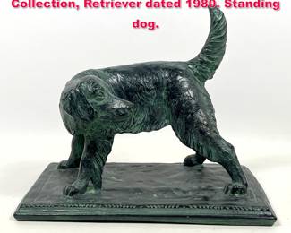 Lot 349 Klara Sever for The Austin Sculpture Collection, Retriever dated 1980. Standing dog.