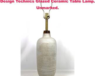 Lot 191 Large Mid Century Lee Rosen for Design Technics Glazed Ceramic Table Lamp. Unmarked.