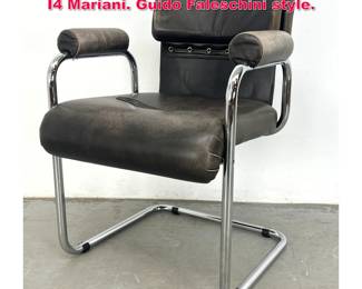 Lot 263 Pace Collection Leather Arm Chair. I4 Mariani. Guido Faleschini style.