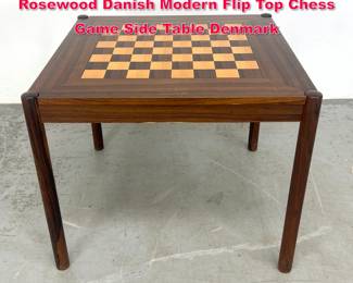 Lot 131 Georg Petersens Mobelfabrik Rosewood Danish Modern Flip Top Chess Game Side Table Denmark