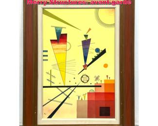Lot 329 Color Wassily Kandinsky Print. Merry Structures. avantgarde