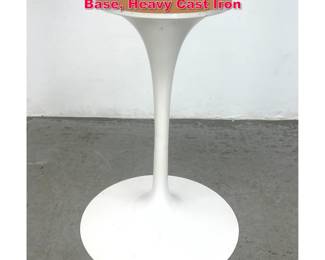 Lot 560 Knoll Saarinen Pedestal Dining Table Base, Heavy Cast Iron