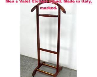 Lot 433 Italian Fratelli Reguitti Mid Century Men s Valet Clothes stand. Made in Italy, marked.
