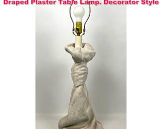 Lot 339 Vintage John Dickinson Style Draped Plaster Table Lamp. Decorator Style