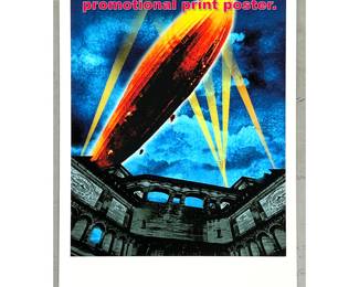 Lot 281 Led Zeppelin Get the Led Out promotional print poster.