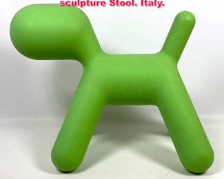 Lot 507 Eero Aarnio Magis puppy plastic sculpture Stool. Italy.