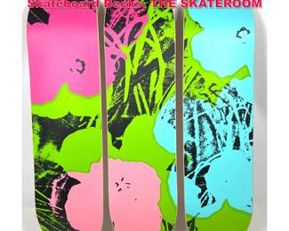 Lot 379 3pc Set After Andy Warhol Skateboard Decks. THE SKATEROOM