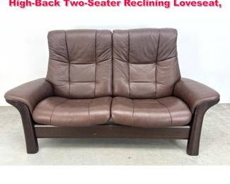 Lot 486 Ekornes Stressless Buckingham HighBack TwoSeater Reclining Loveseat,