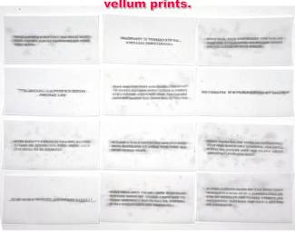 Lot 371 12 Jenny Holzer truisms vellum prints.