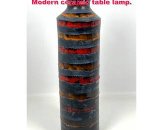 Lot 216 Aldo Londi for Bitossi MidCentury Modern ceramic table lamp.