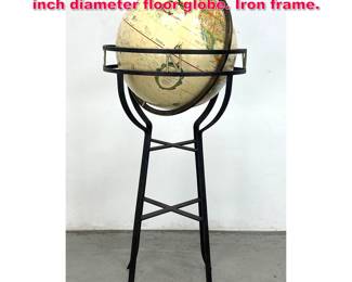 Lot 461 Replogle World Classic Series 16inch diameter floor globe. Iron frame.
