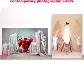 Lot 479 2pcs Anna Khachatryan largeformat contemporary photographic prints.