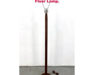 Lot 169 Mid Century Modern Walnut Floor Lamp.
