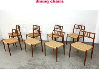 Lot 154 Set of 8 Niels O. Moller Model 79 dining chairs