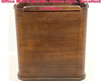 Lot 363 Art Deco Style 40s50s Bentwood Office Waste Basket. Eames Style, Excellent condition.